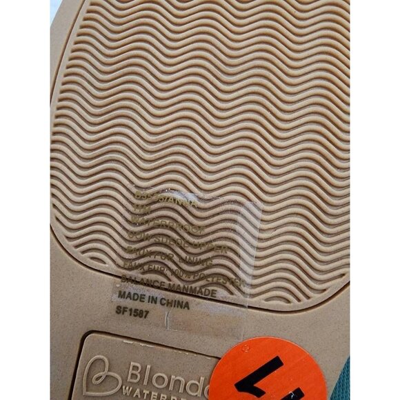 Blondo Faux Fur Boots Waterproof Ankle Cow Suede Anna Brown Lined Womens 11M New - Picture 8 of 8